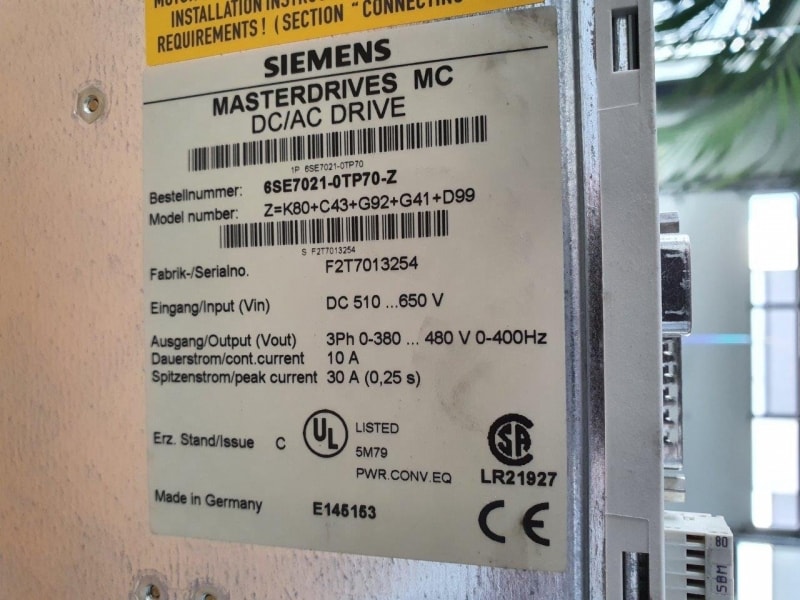 Siemens masterdrive A21003 8