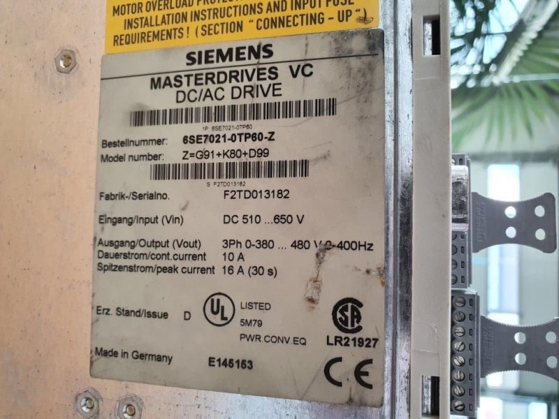 Siemens Masterdrive VC A21015 5