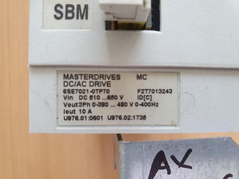 Siemens Masterdrive MC A21016 4