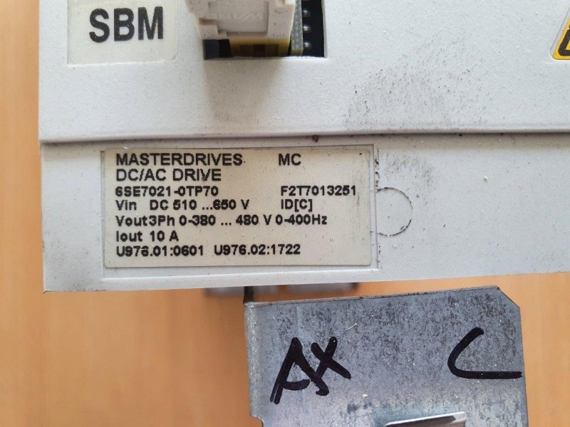 Siemens Masterdrive MC A21019 4