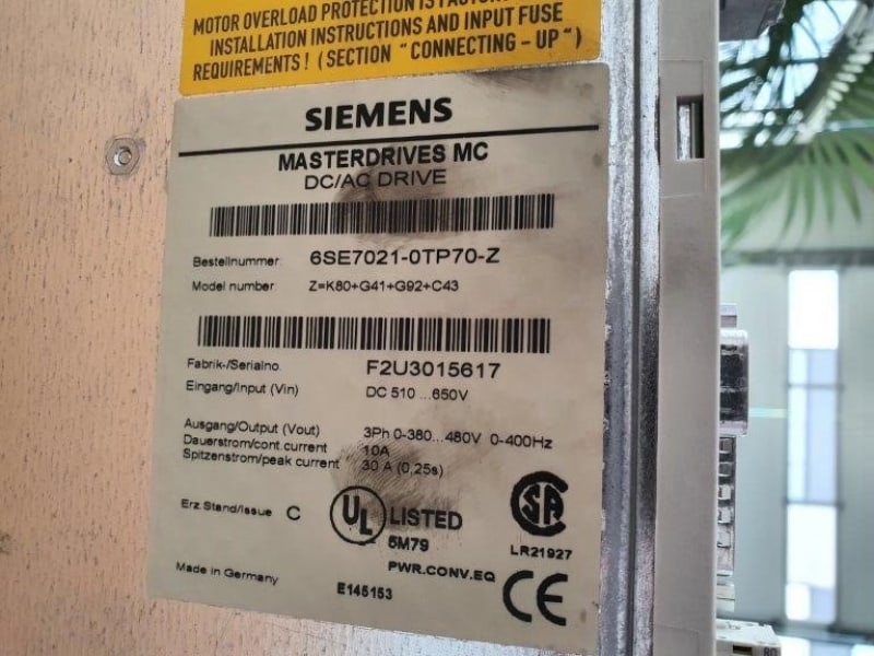 Siemens Masterdrive MC A21020 5