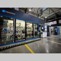 Soma Optima gearless flexo printing press F25011 