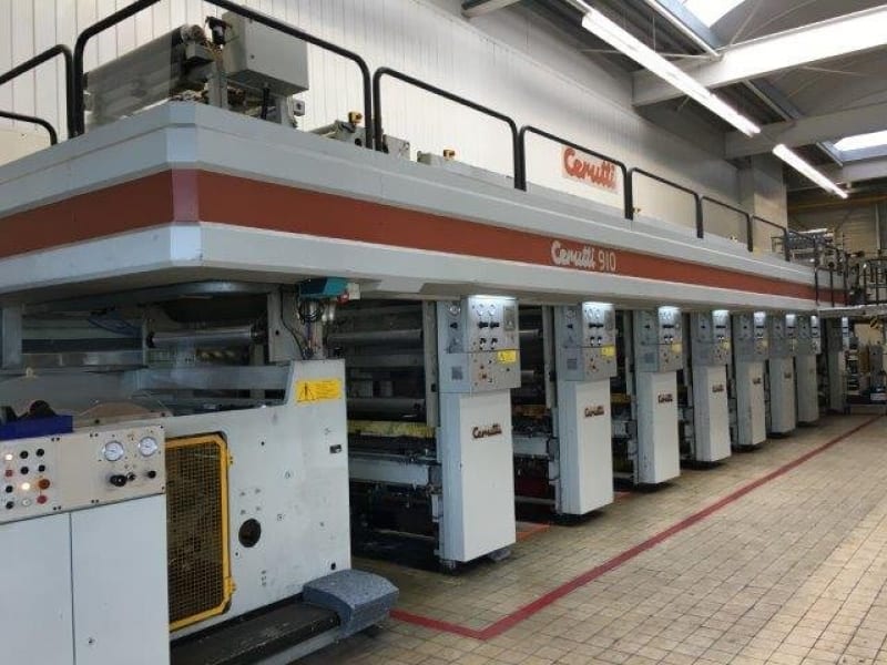Cerutti 910 rotogravure printing press G16013 1