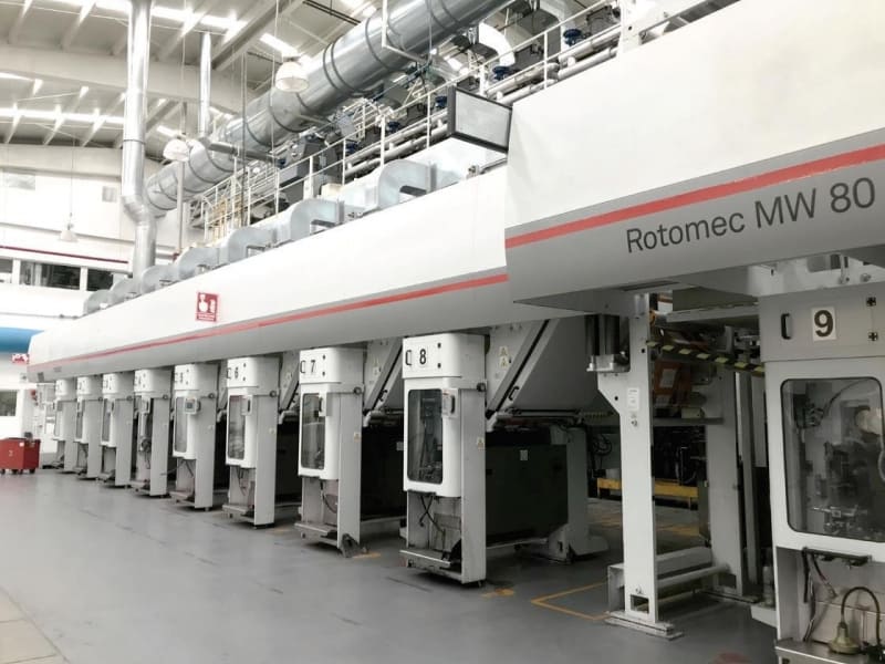 Rotomec rotogravure printing press G18002 22