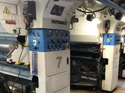 Rotomec 3001 rotogravure printing press G21004 1