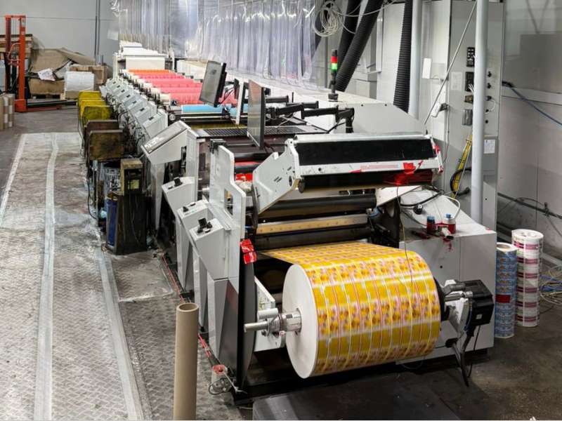 Mark Andy P7 flekso etiket baskı makinesi